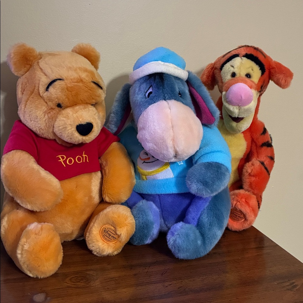 Disney - TIGGER, POOH & EEYORE Plushies